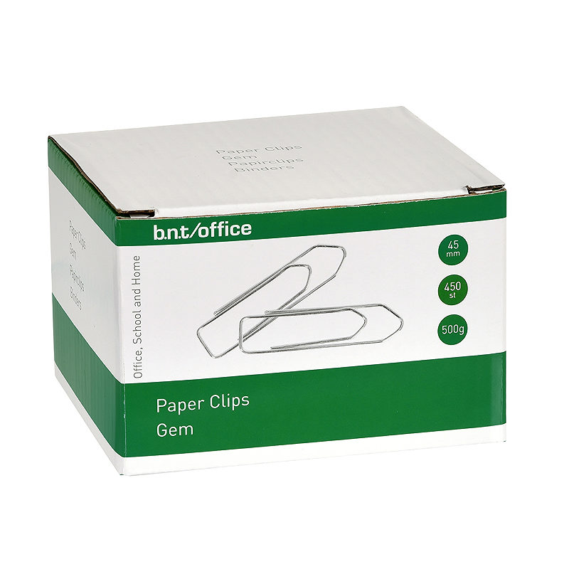 Clips 45mm 500g Sølv
