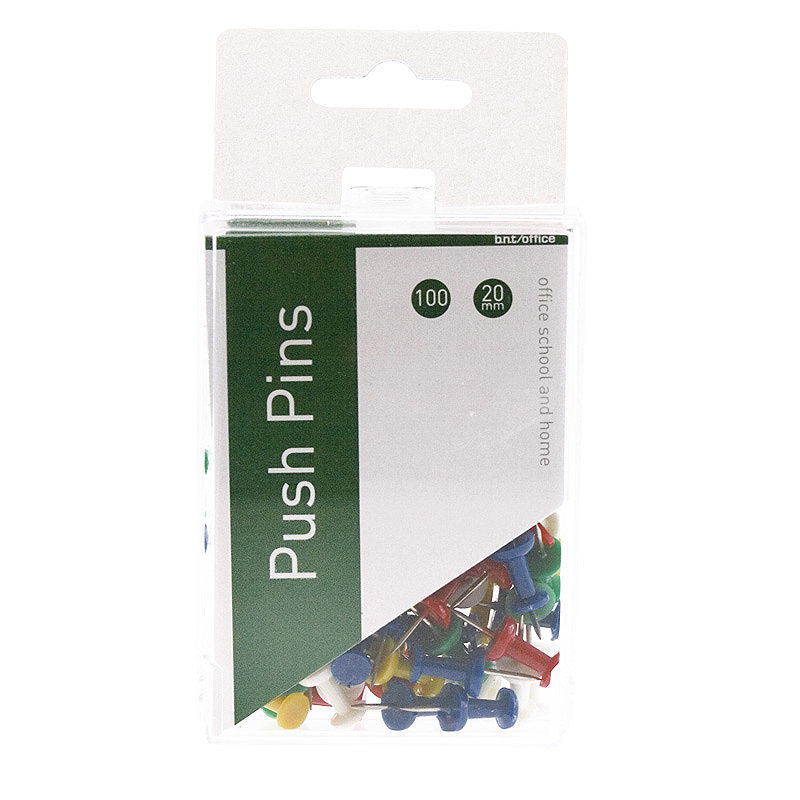 Pushpins 100 styk Assorterede Farver