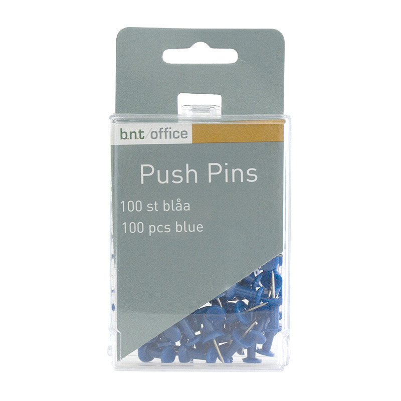 Pushpins 100 styk Blå
