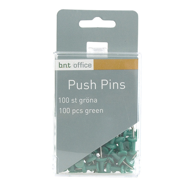Pushpins 100 styk Grøn