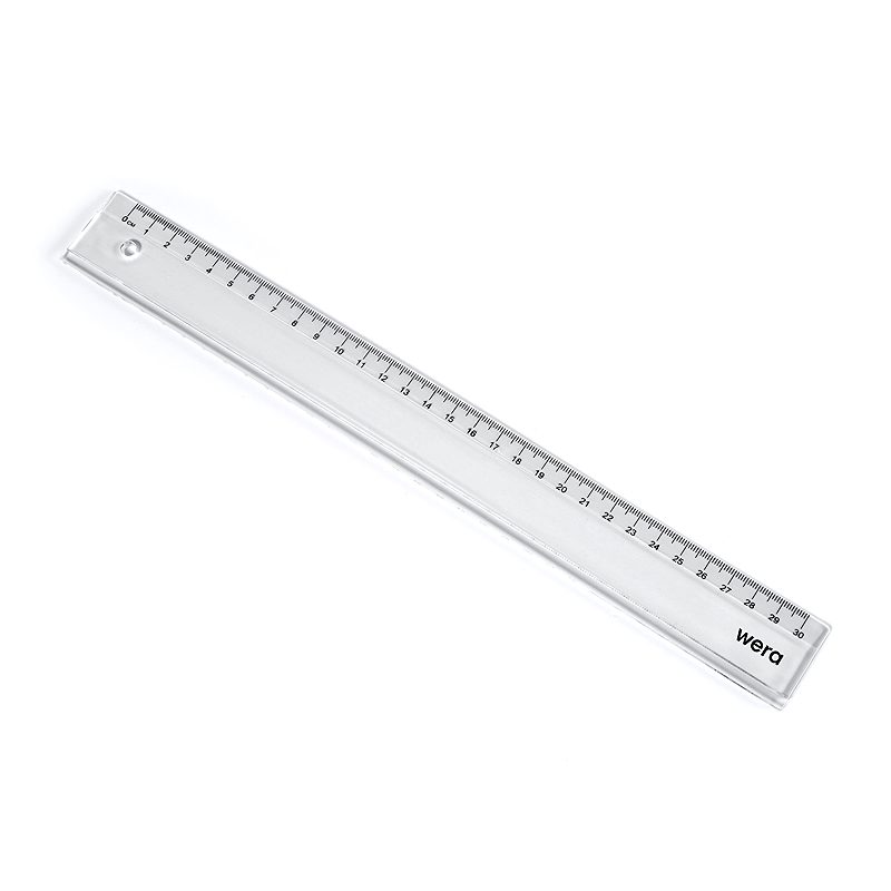 Wera Lineal 30cm Gennemsigtig