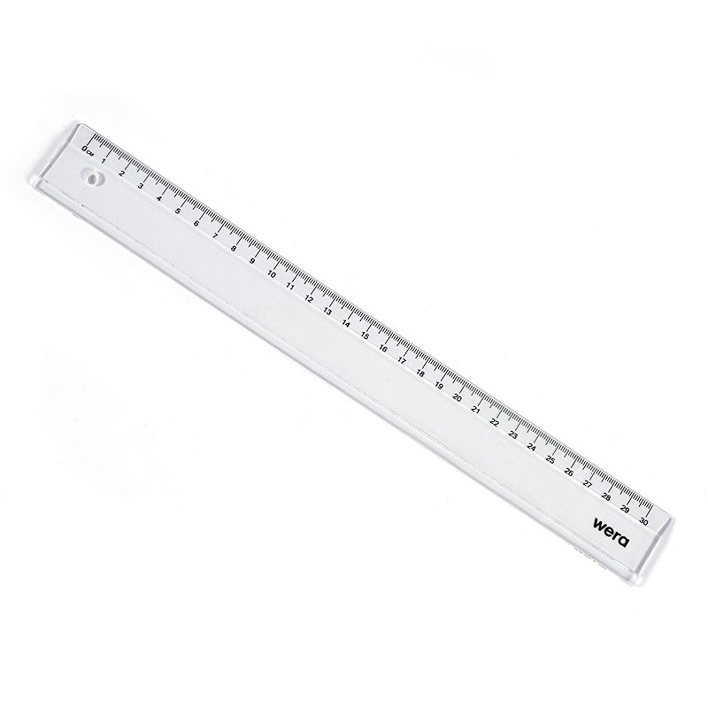 Wera Lineal 30cm Gennemsigtig - Billede 4