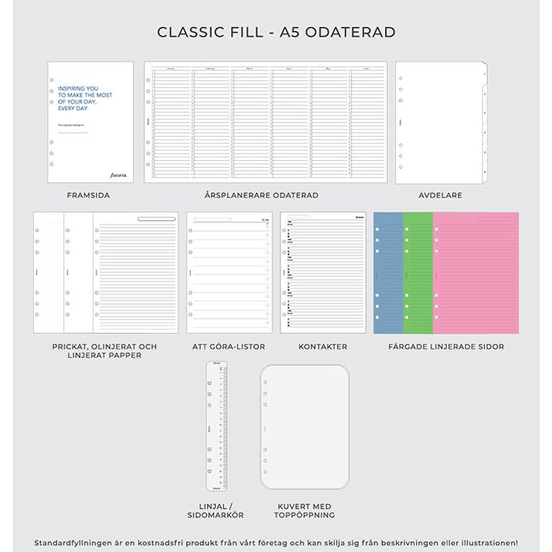 Filofax Finsbury Systemkalender A5 Scarlet