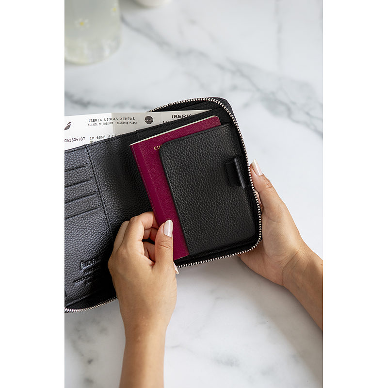 Filofax Norfolk Systemkalender Pocket Compact Zip Black