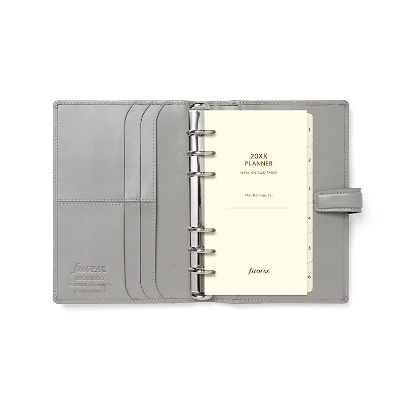 Filofax Systemkalender Lockwood Personal Concrete - Billede 5