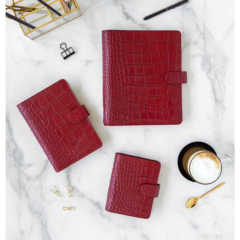 Filfax Systemkalender Classic Croc Pocket Cherry