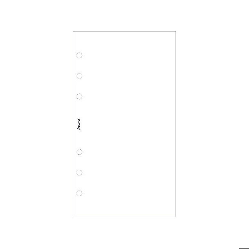 Personal Noteark Blank Hvide 100 Ark