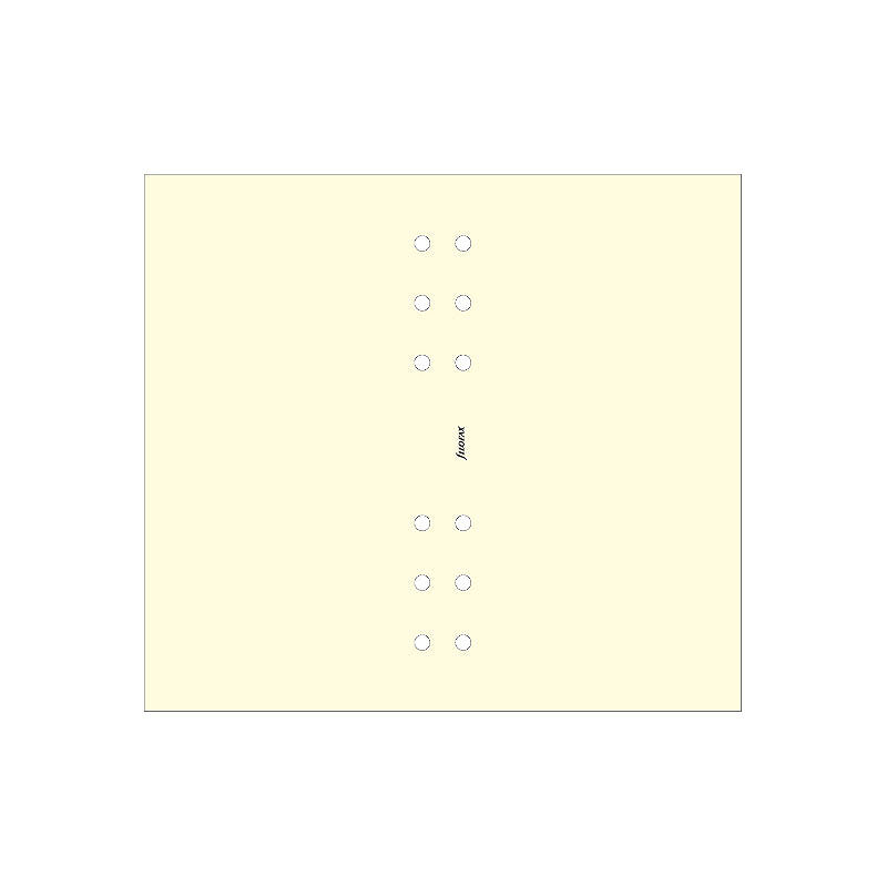 Personal Noteark Blank Créme