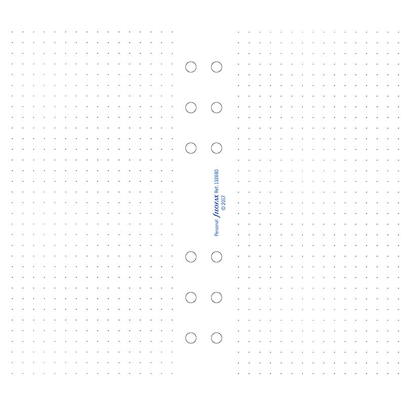 Personal Noteark Dotted Hvide