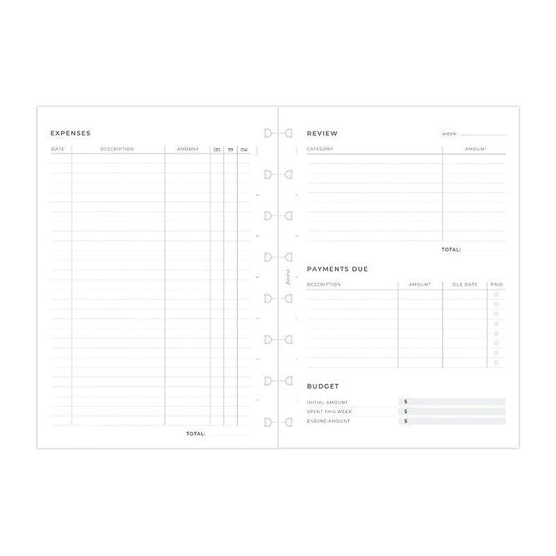 Budget Planner Notesbog Refill A5 - Billede 2
