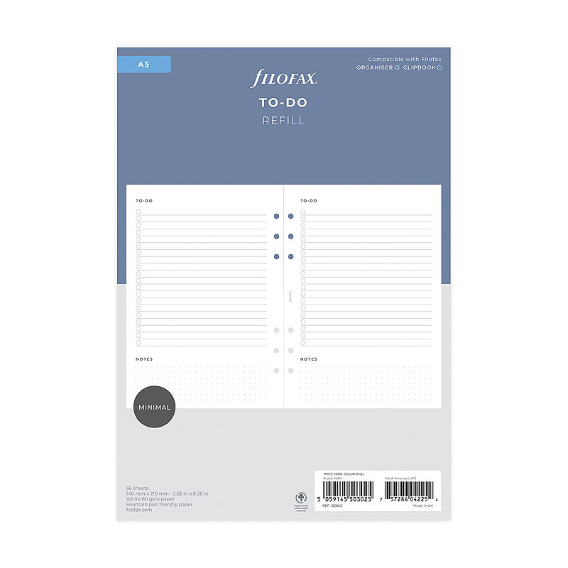 Filofax To-Do Refill A5