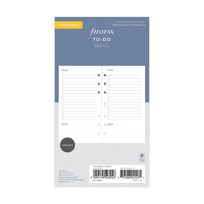 Filofax To-Do Refill Personal