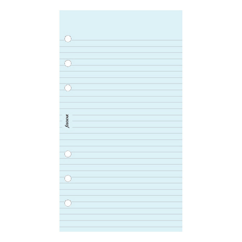 Personal Noteark Linjeret Blå