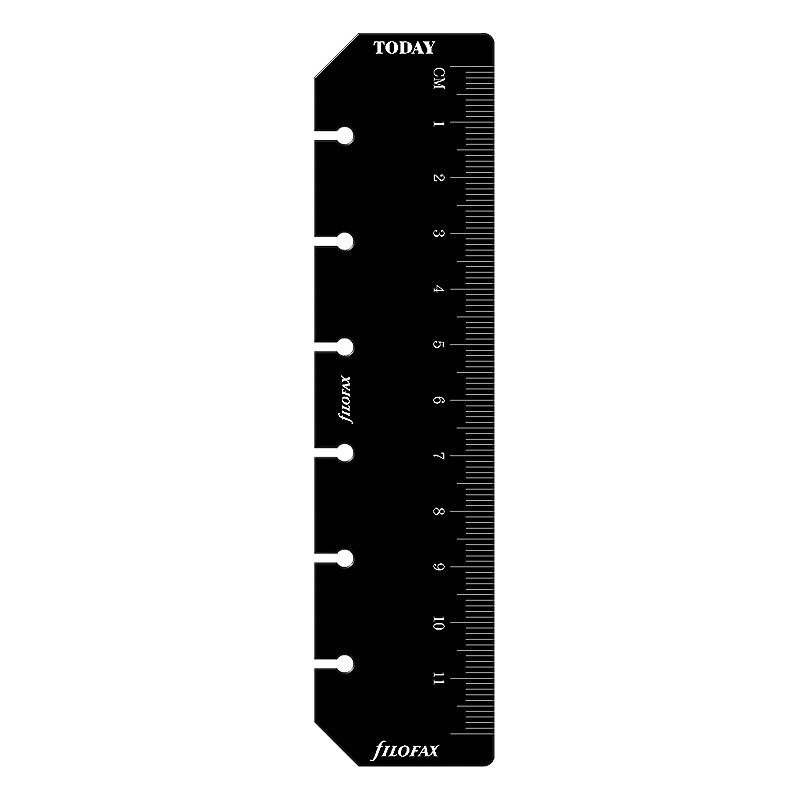 Pocket Linjal/Markør Sort