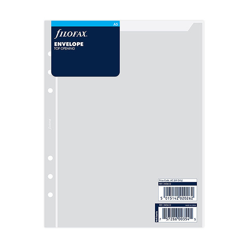 Filofax A5 Plastlomme Med Topåbning - Billede 5