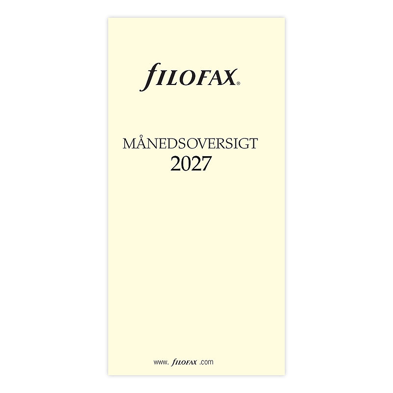 Månedsoversikt Personal 2027 Dansk