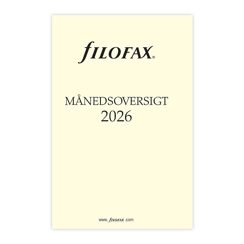Månedsoversikt Pocket 2026 Dansk