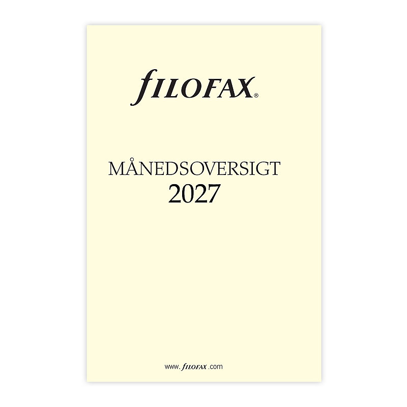 Månedsoversikt Pocket 2027 Dansk