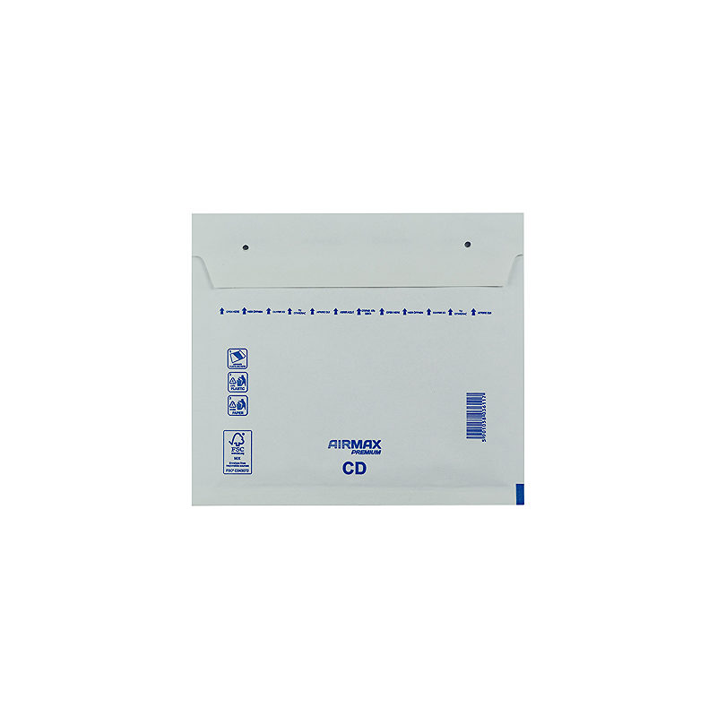 Bobbelkuvert Airmax CD 200x175 Hvid 100stk - Billede 2