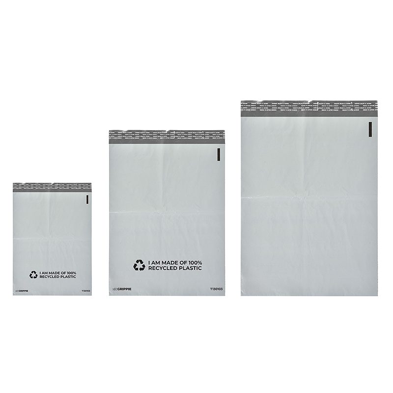 Grippie Postpose 100% Genanvendt 230x325mm Enkel Limstrimmel 100 Pak Hvid - Billede 2