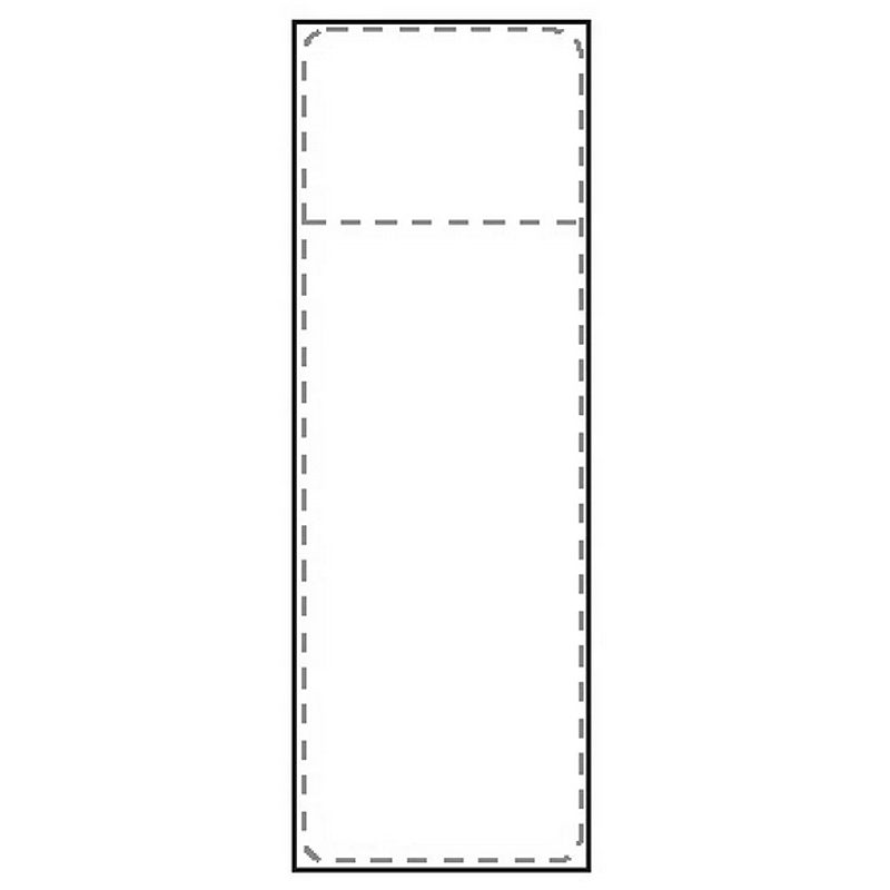 Grippie Transportetiket Termo 105x251mm Med Kvittering Z Foldet 2000 Etiketter