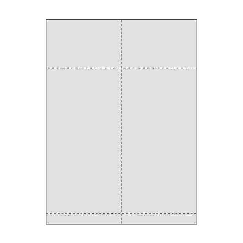 Grippie Transportetiket A4 Laser 105x270mm Med Kvittering 500 Ark x 2 Etiketter
