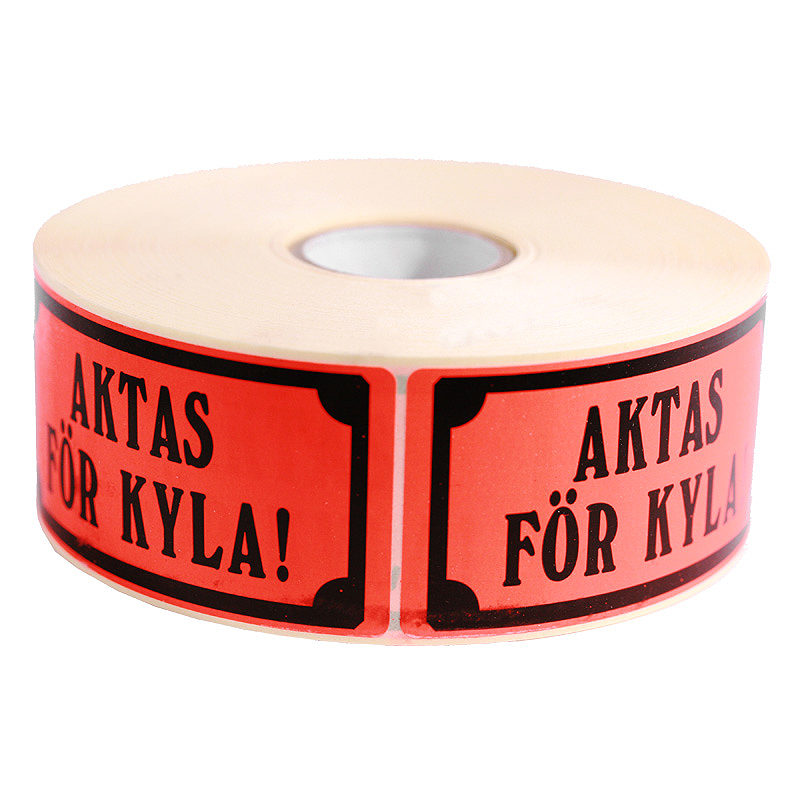 Grippie Advarselsmærkat Aktas För Kyla