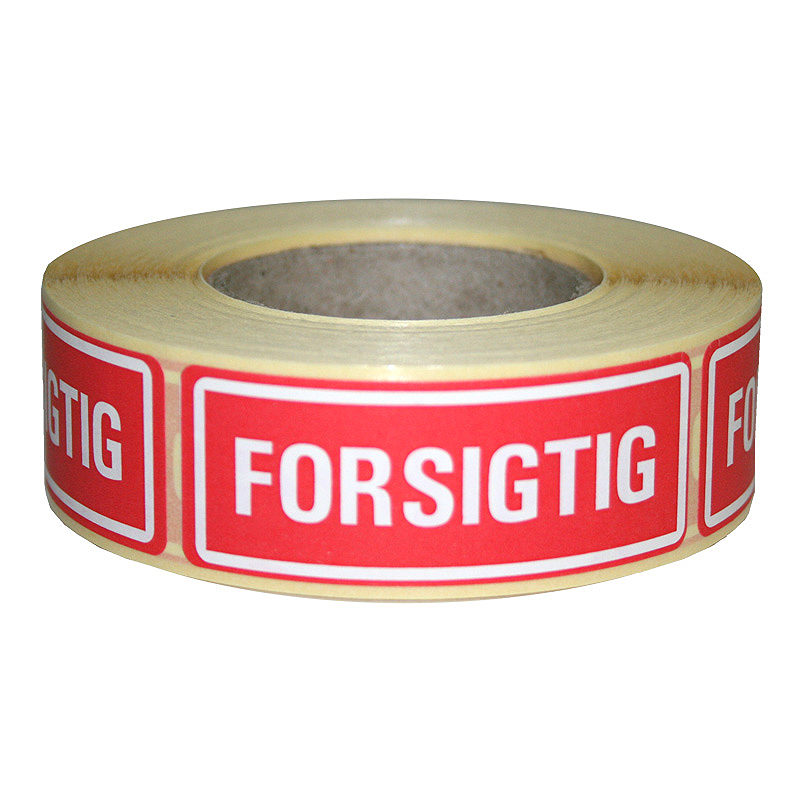Advarselsetiketter Forsigtig