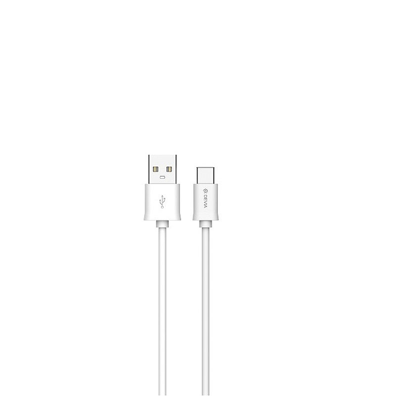 Devia cable Smart EC082 USB - USB-C 1,0 m 2,1A white - Billede 2