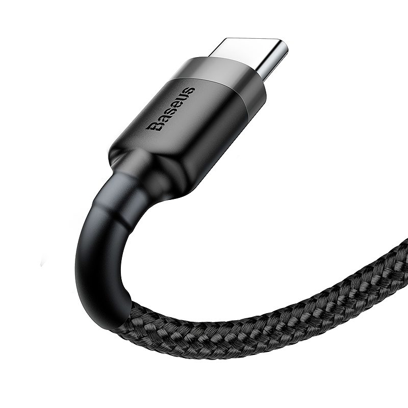 Baseus cable Cafule USB - USB-C 0,5 m 3A gray-black - Billede 2