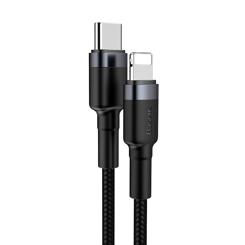 Baseus cable Cafule PD USB-C - Lightning 1,0 m gray-black 18W - Billede 5