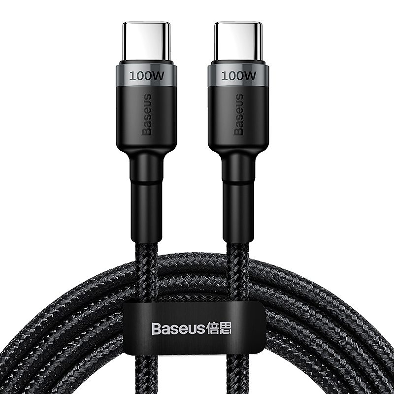 Baseus cable Cafule PD USB-C - USB-C 2,0 m 5A gray-black 100W