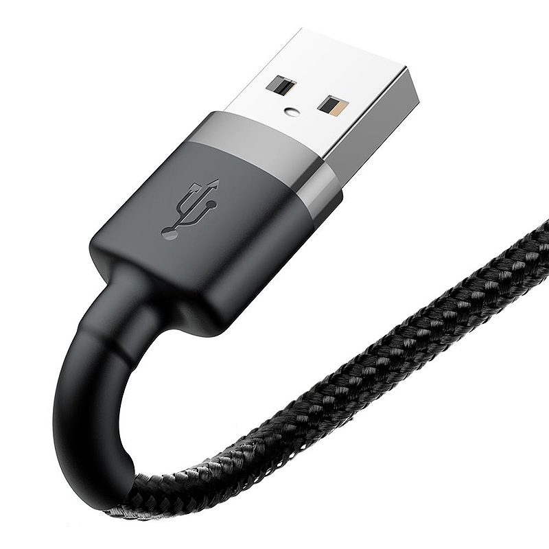 Baseus cable Cafule USB - Lightning 1,0 m 2,4A gray-black - Billede 2