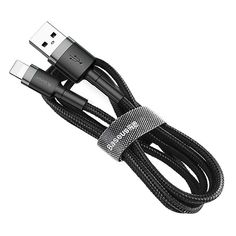 Baseus cable Cafule USB - Lightning 1,0 m 2,4A gray-black - Billede 4