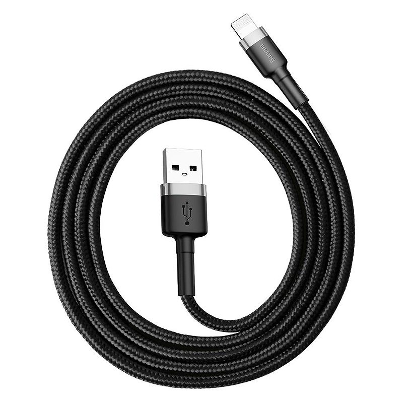Baseus cable Cafule USB - Lightning 1,0 m 2,4A gray-black - Billede 5