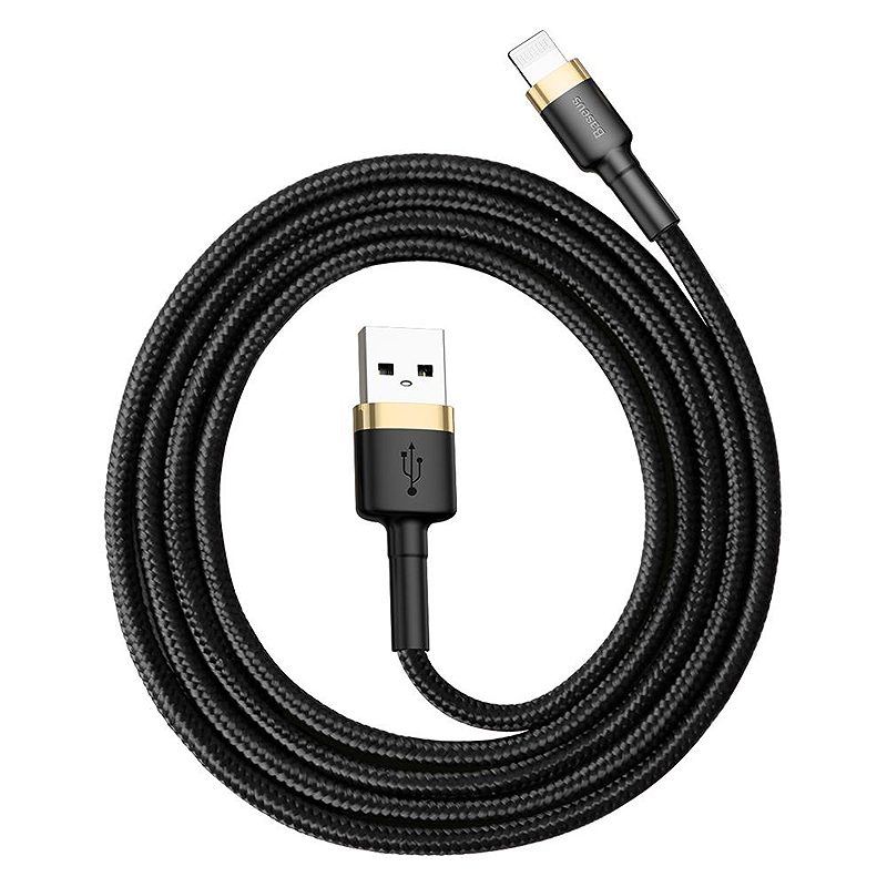 Baseus cable Cafule USB - Lightning 1,0 m 2,4A gold-black - Billede 5