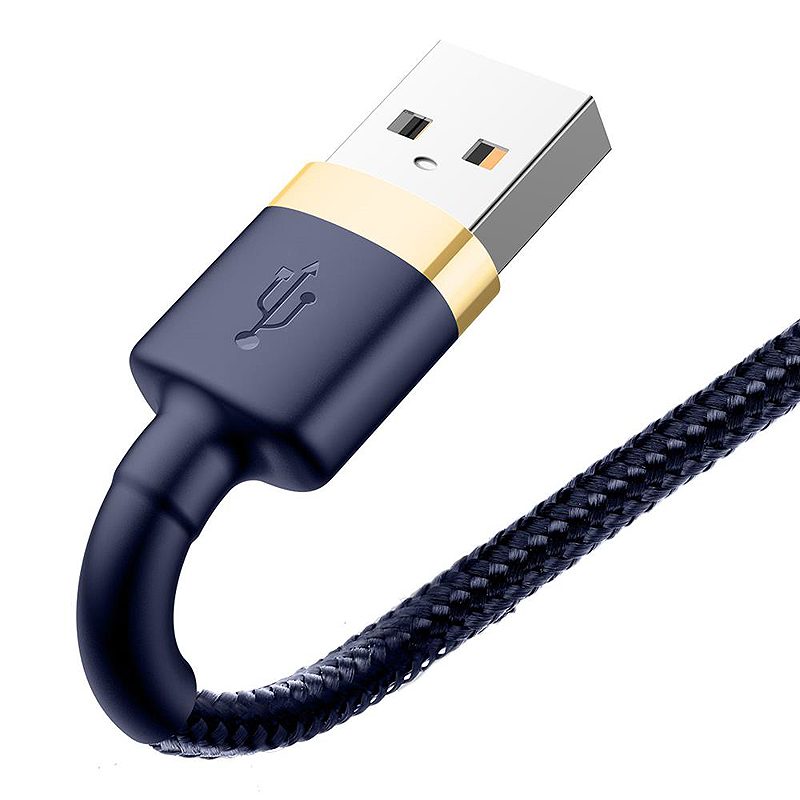 Baseus cable Cafule USB - Lightning 2,0 m 1,5A gold-blue - Billede 2