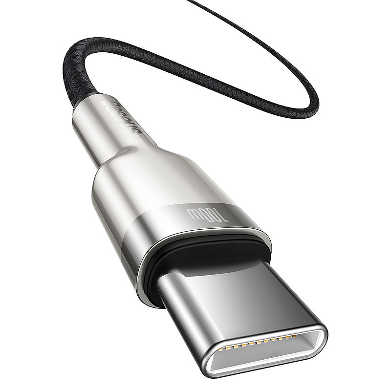 Baseus cable Cafule Metal PD USB-C - USB-C 2,0 m black 100W - Billede 2