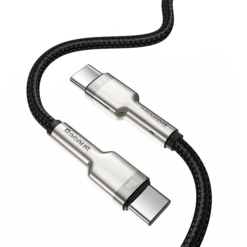 Baseus cable Cafule Metal PD USB-C - USB-C 2,0 m black 100W - Billede 3