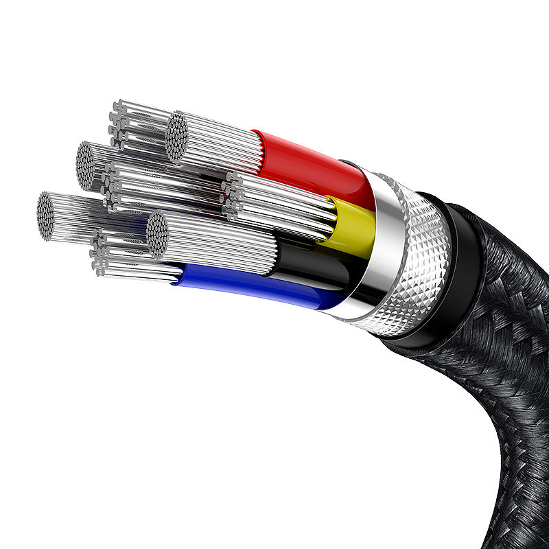 Baseus cable Cafule Metal PD USB-C - USB-C 2,0 m black 100W - Billede 5