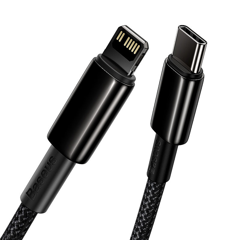 Baseus cable Tungsten PD USB-C - Lightning 2,0 m black 20W - Billede 4