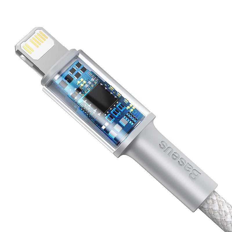 Baseus cable High Density PD USB-C - Lightning 1,0 m white 20W - Billede 3