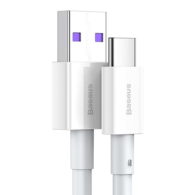 Baseus cable Superior USB - USB-C 2,0 m white 66W - Billede 2