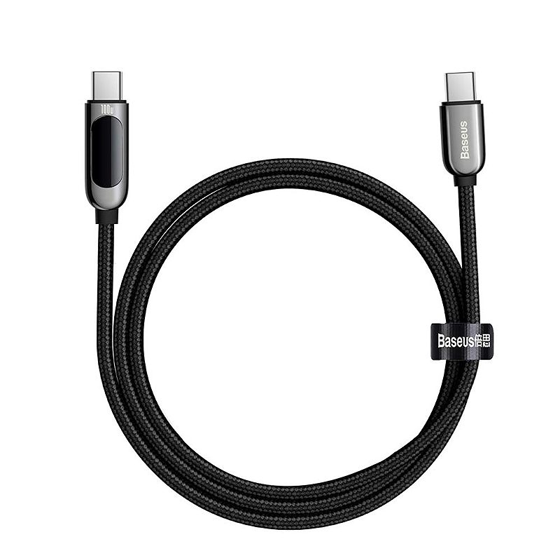 Baseus cable Display PD USB-C - USB-C 1,0 m black 100W - Billede 3