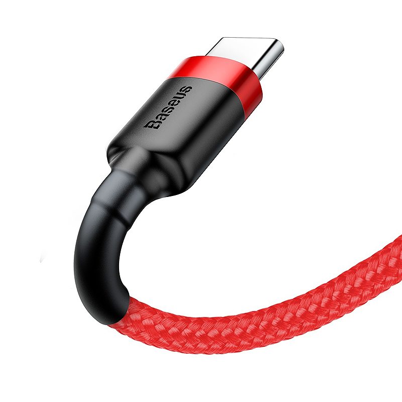 Baseus cable Cafule USB - USB-C 2,0 m 2A red-red - Billede 2