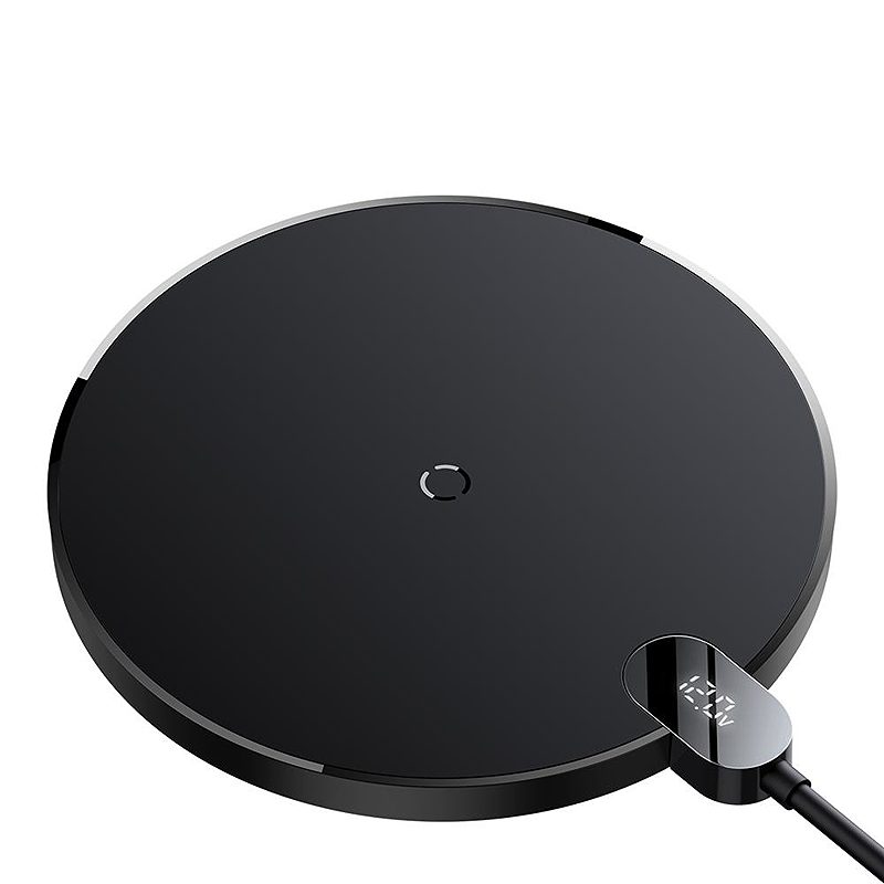 Baseus wireless charger Digital LED 2 15W black - Billede 3
