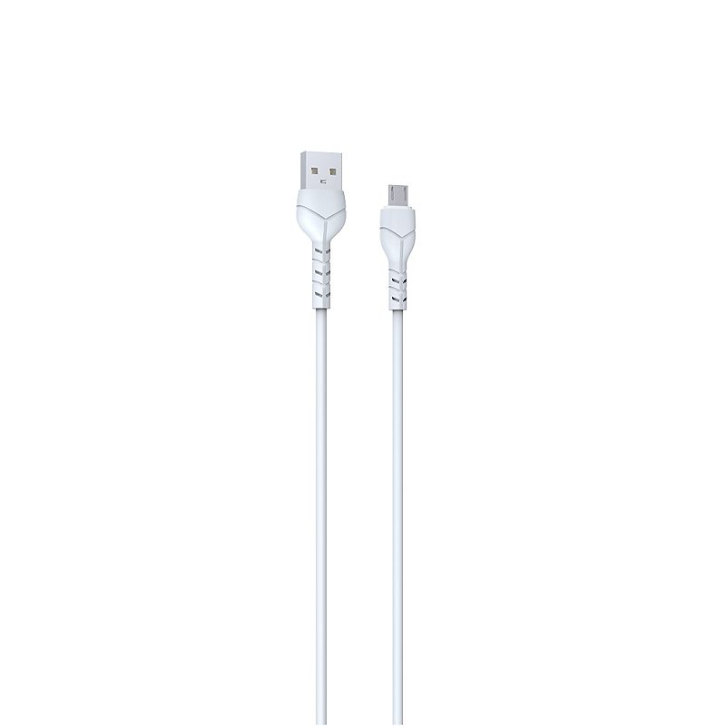 Devia cable Kintone EC144 USB - MicroUSB 1,0 m 2,1A white - Billede 2