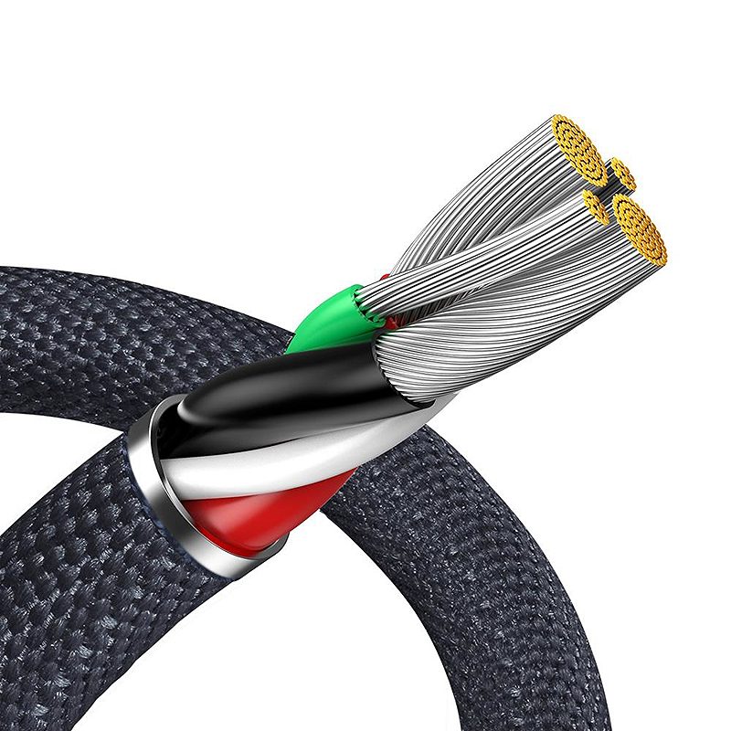 Baseus cable Crystal Shine USB - Lightning 1,2 m 2,4A black - Billede 5