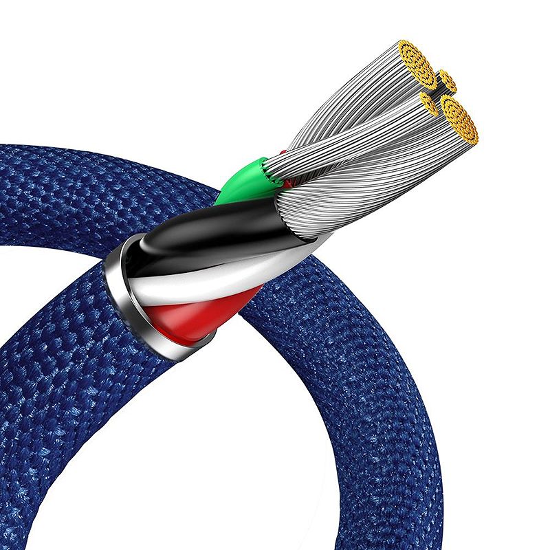 Baseus cable Crystal Shine USB - Lightning 1,2 m 2,4A blue - Billede 5