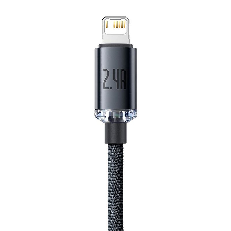 Baseus cable Crystal Shine USB - Lightning 2,0 m 2,4A black - Billede 3